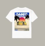 megas made in lagos danfo white tshirt