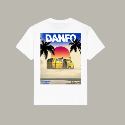 megas made in lagos danfo white tshirt