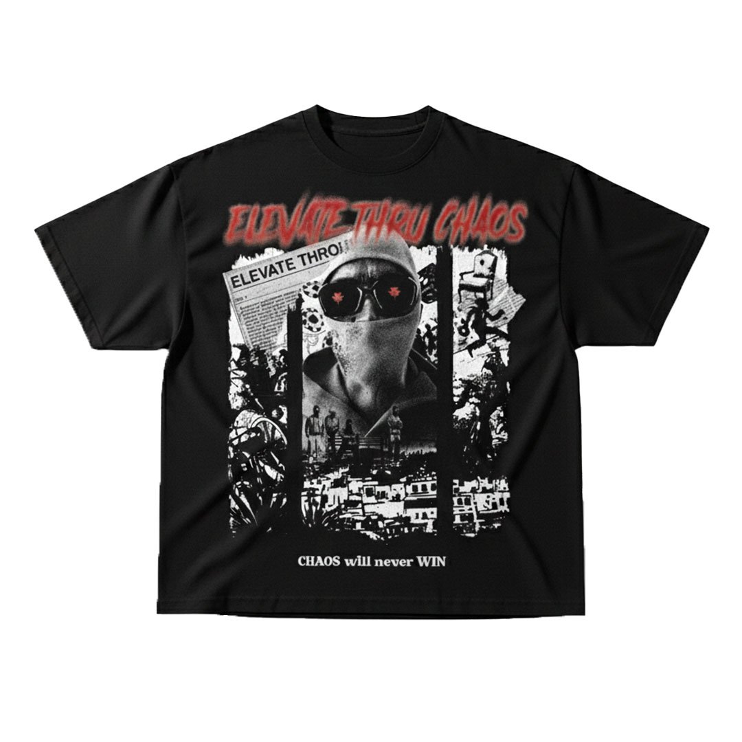 Megas Elevate Thru Chaos Tshirt Mégas ElevateThruChaos Tshirt - Image 1