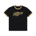Mégas Black and Beige fitted tee