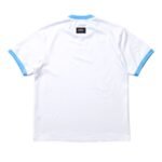 Mégas White and Sky Blue fitted tee - Image 2