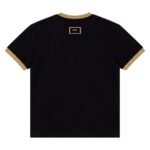 Mégas Black and Beige fitted tee - Image 2